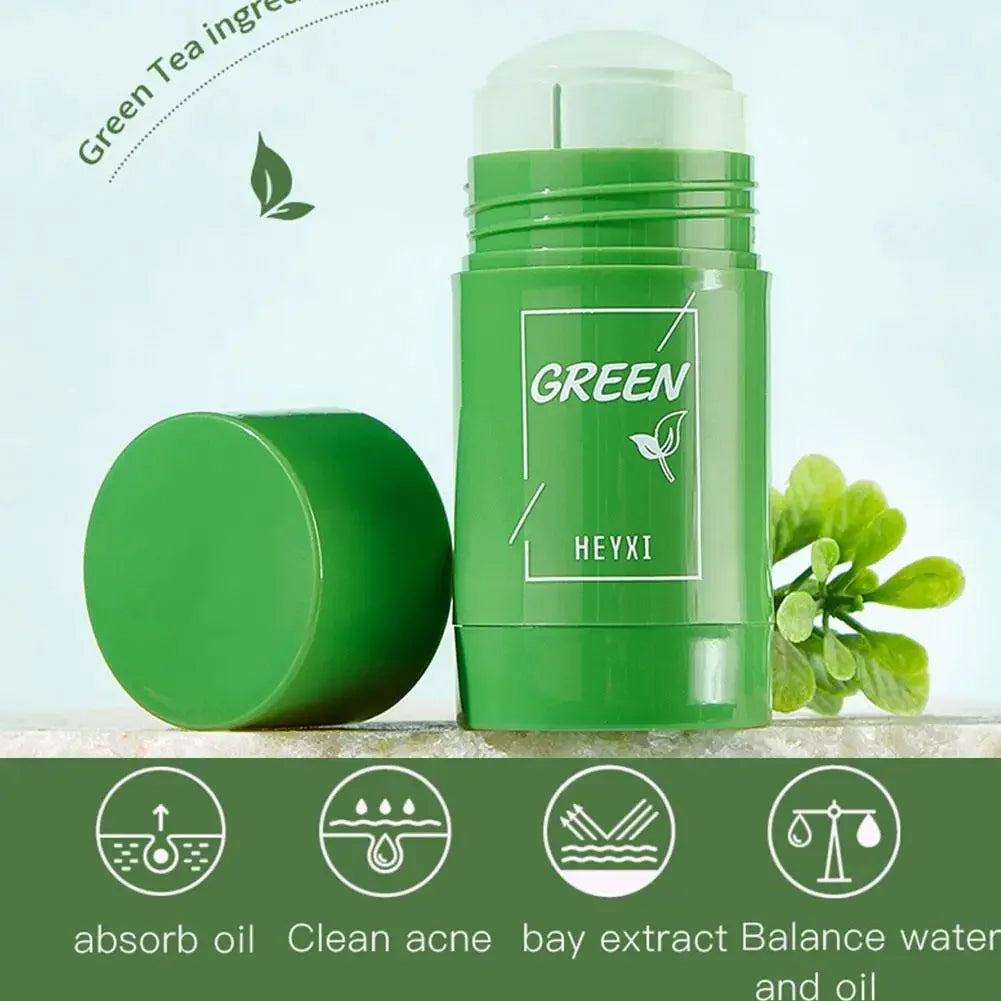 Masque solide au thé vert et à l'aubergine