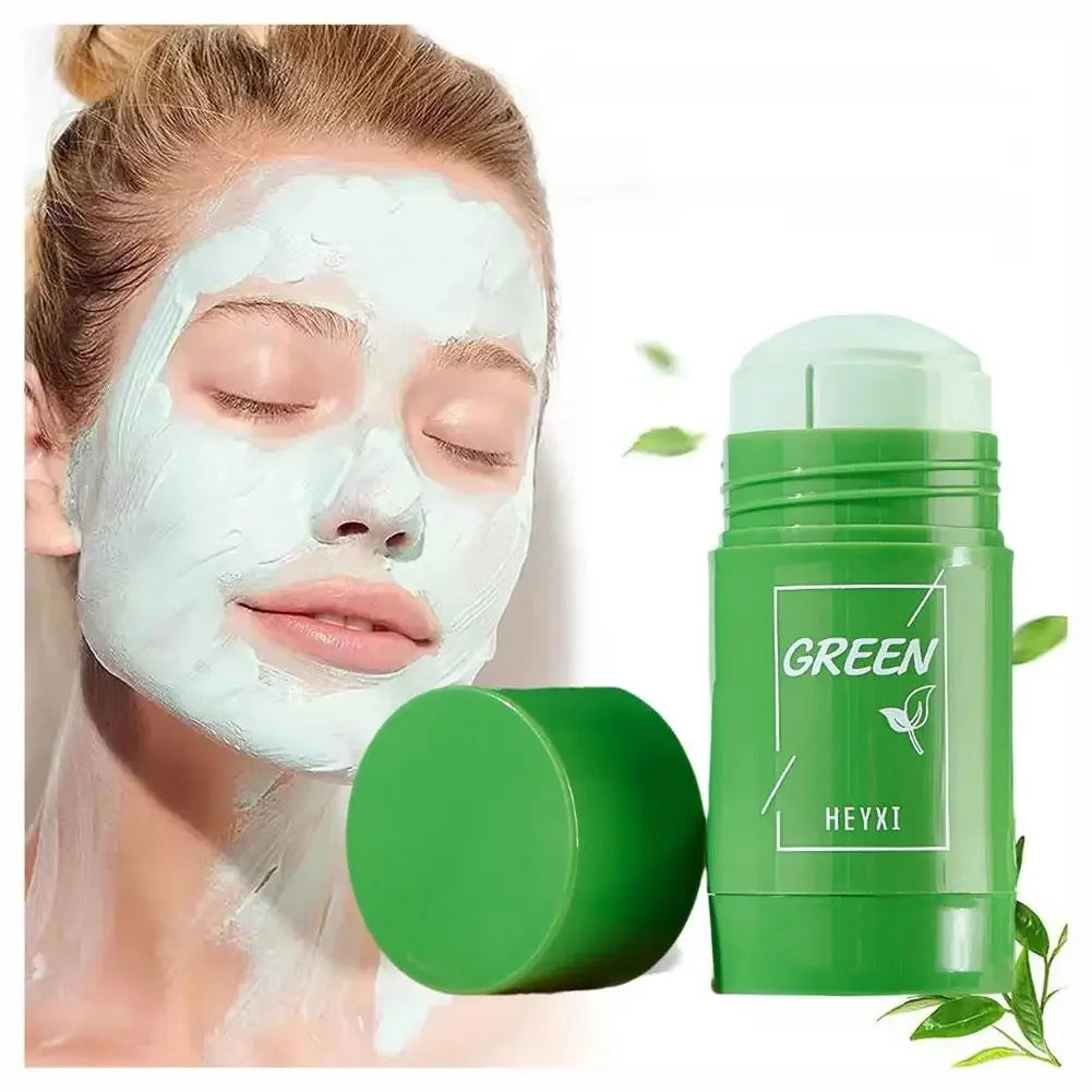 Masque solide au thé vert et à l'aubergine