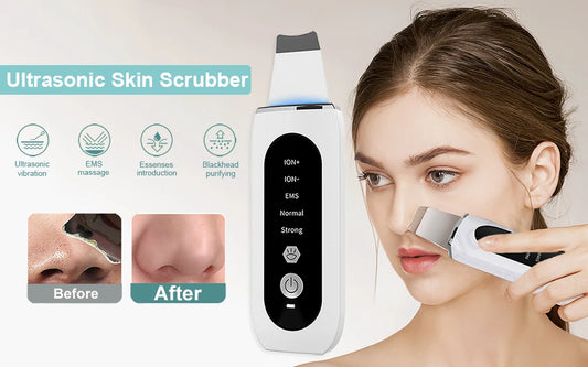 Épurateur de peau à ultrasons, nettoyage en profondeur du visage
